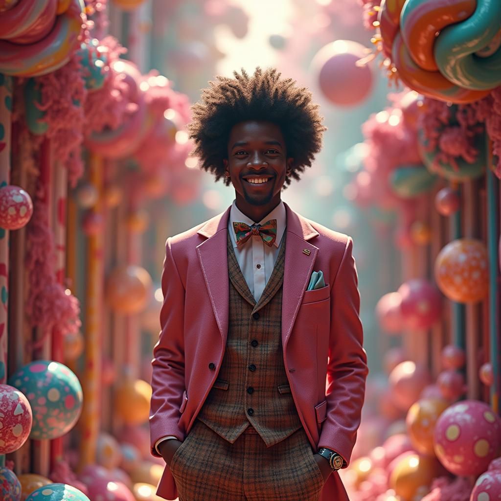 Afrofuturistic Wonka: A Charismatic Vision in a Candy World