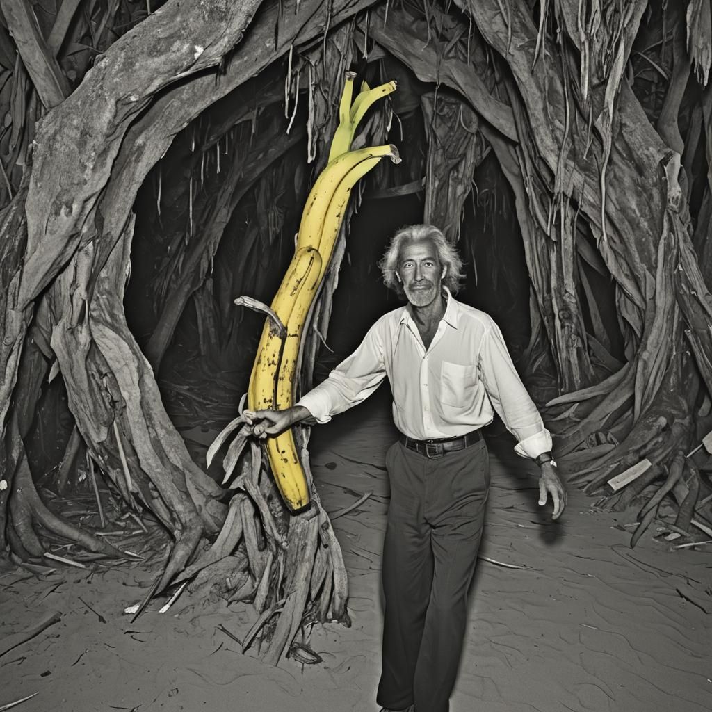 Surreal Portrait of a Dancer by the Sea