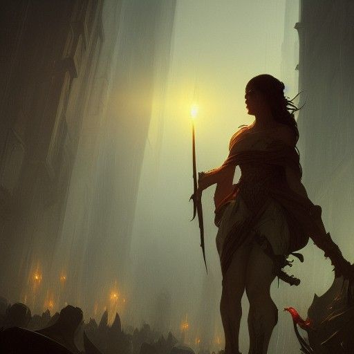 Dark Fantasy Art with Dynamic Lighting in 8K