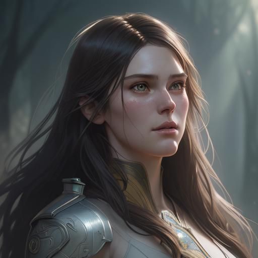 Keira Swan: Dynamic Comic Portrait in 8k