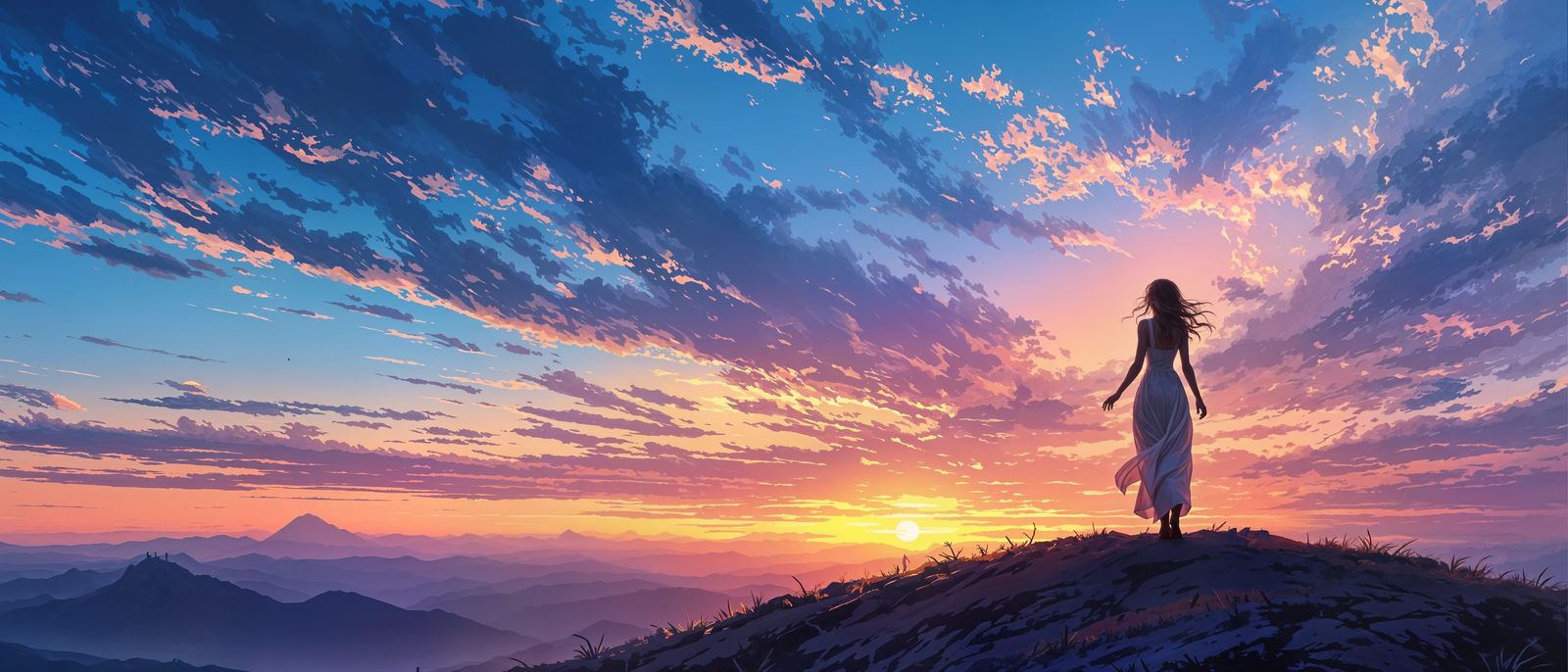 Enchanted Dawn Aria in Vibrant Digital Painting