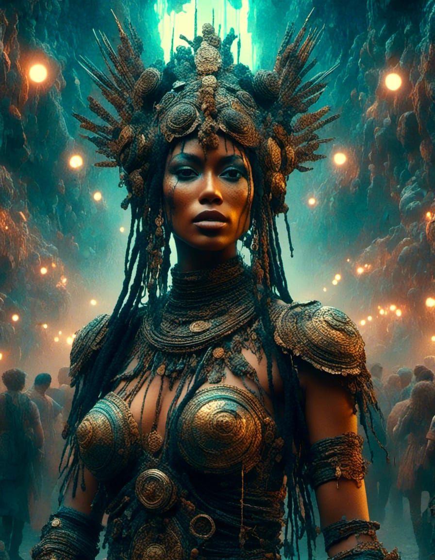 Hyperdetailed Futuristic Club Girl in 8k