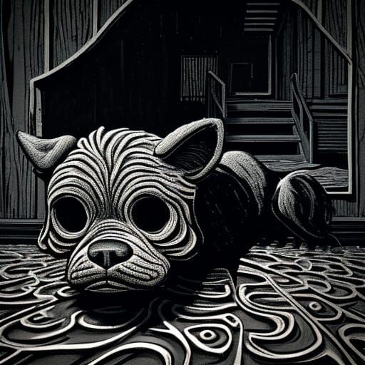 Stray Dog in Desolate Abode