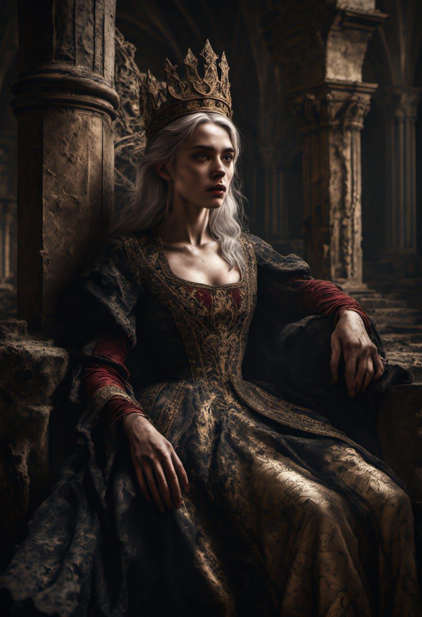 Forgotten Queen in Baroque Gothic Cathedral