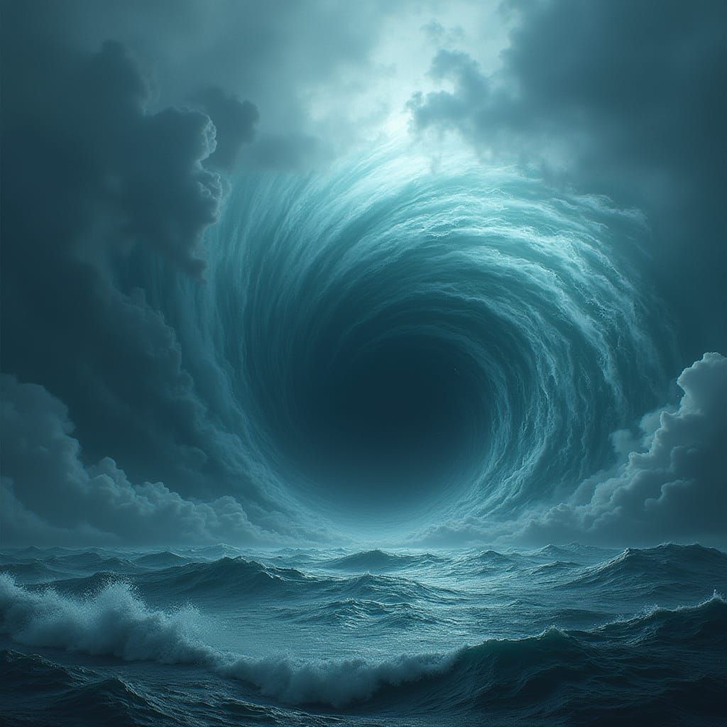 Realistic Typhoon Over the Ocean from Space