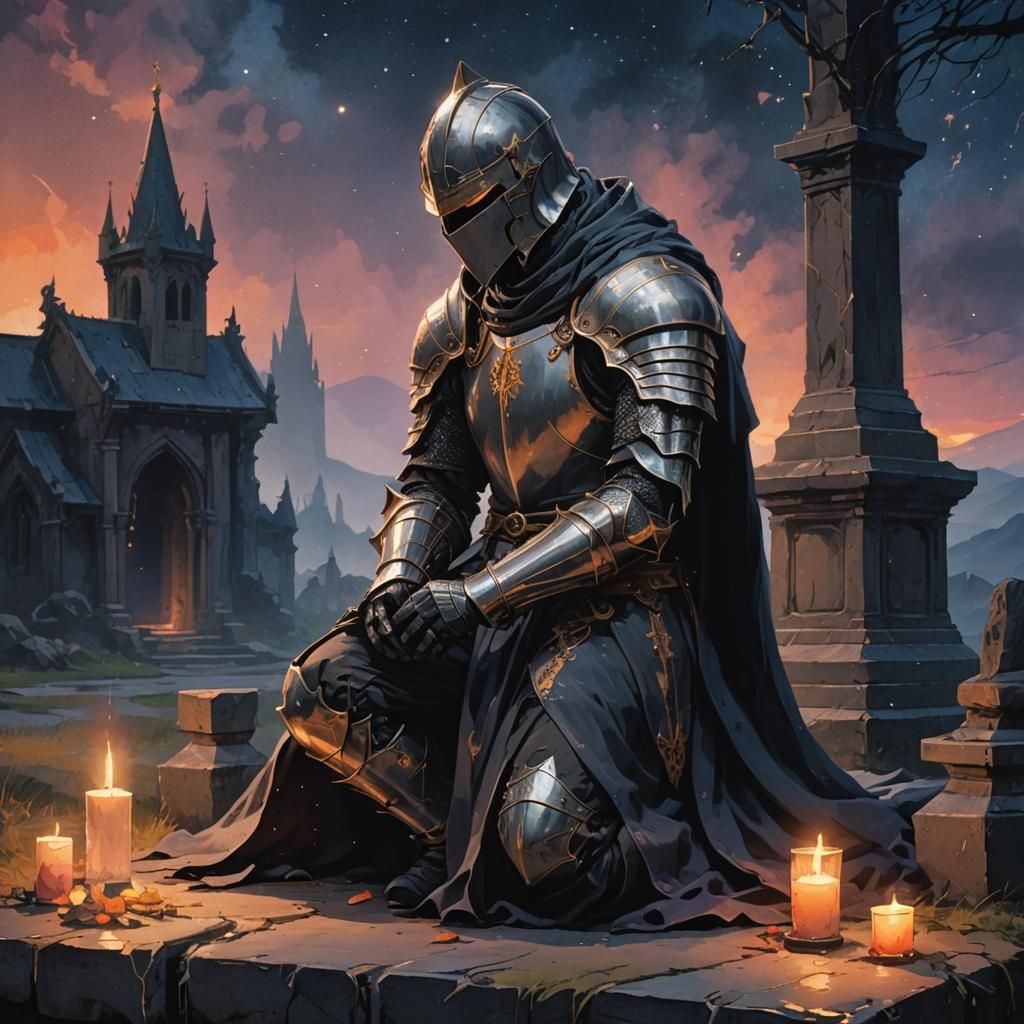 Elden Ring Knight in Mysterious Contemplation