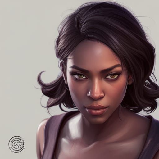 Jasmine Portrait in Hyperdetailed Concept Art Style