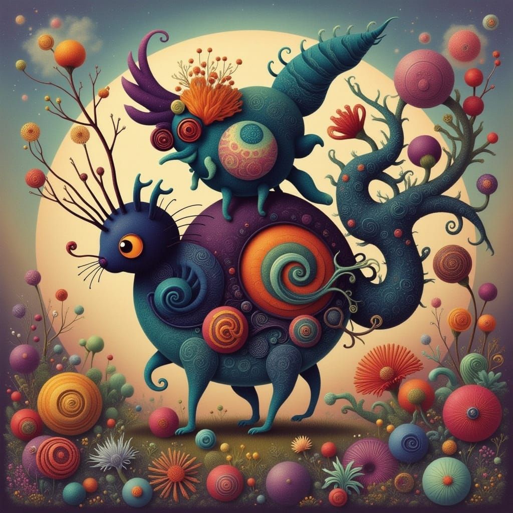 Surreal Florilace in Vibrant Colors