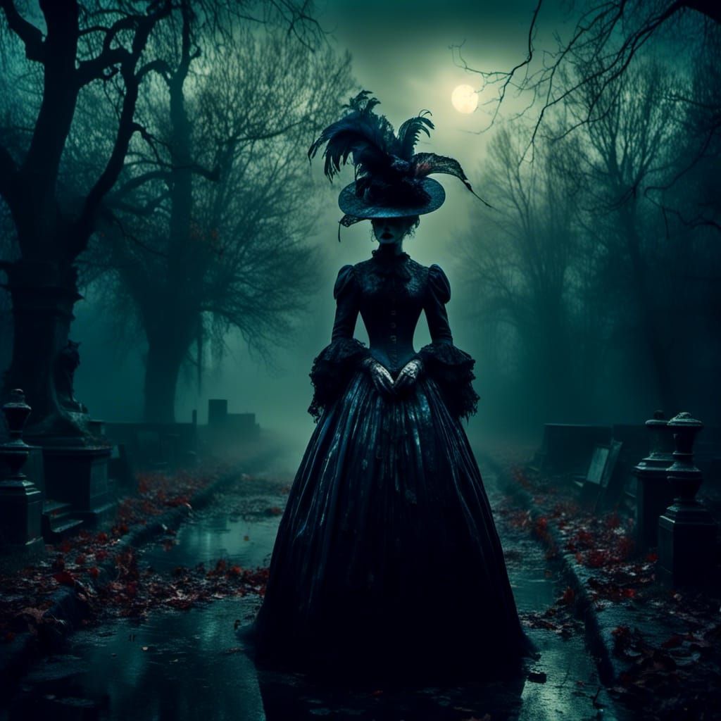 Psychedelic Victorian Mage in a Volumetric Landscape