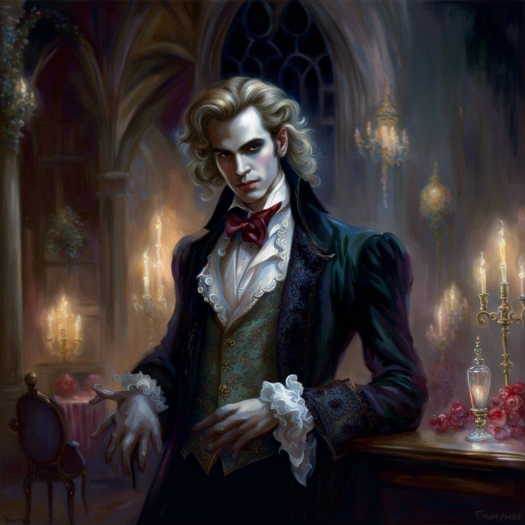 Lestat at a Ball in Ethereal Fantasy Style