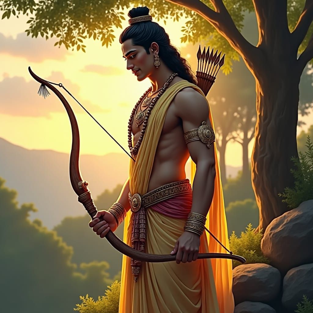 Lord Ram: Majestic, Serene, and Divine Illustration