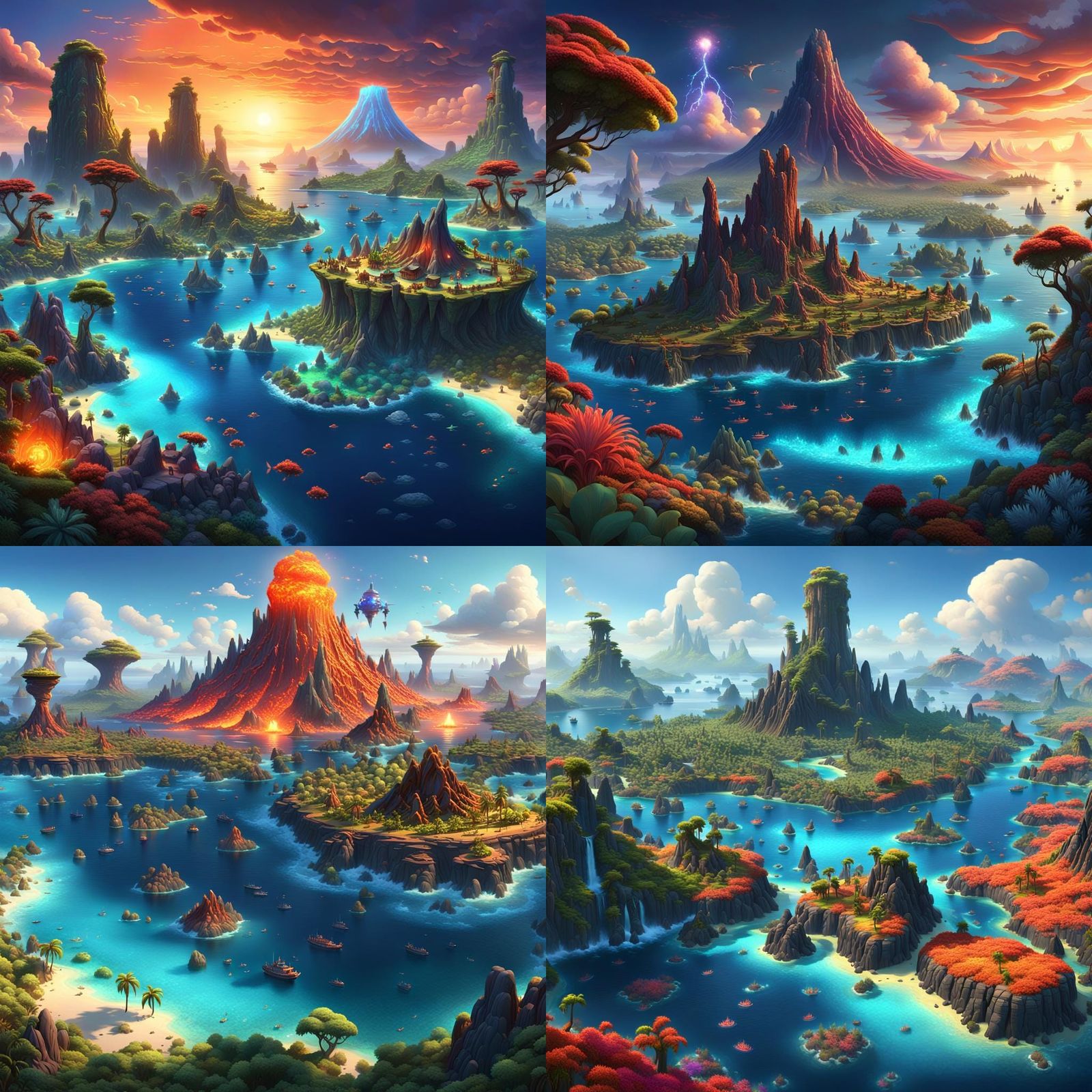 Enchanted Archipelago: Islands of Magic and Fire
