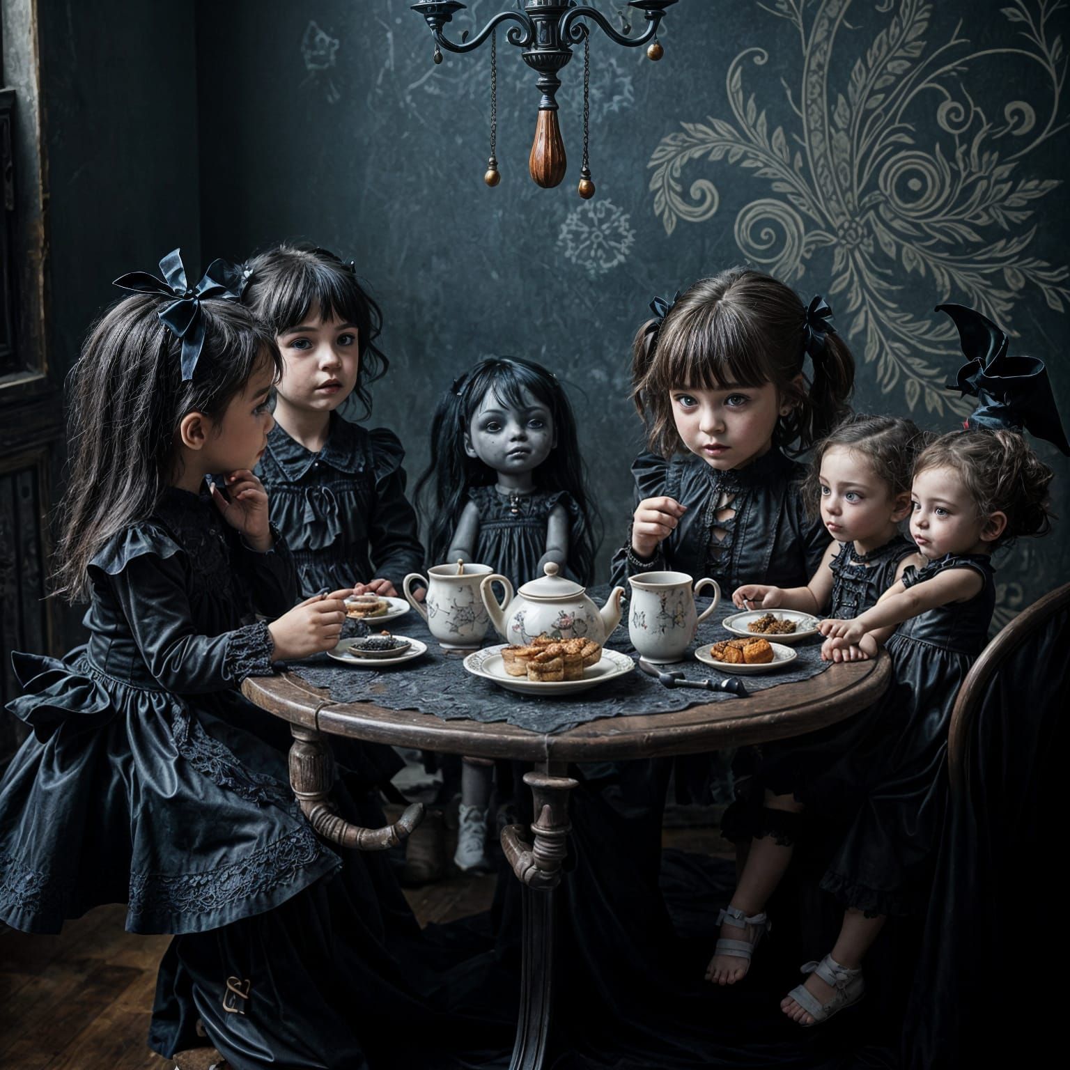 Gothic Toddlers' Voodoo Tea Party