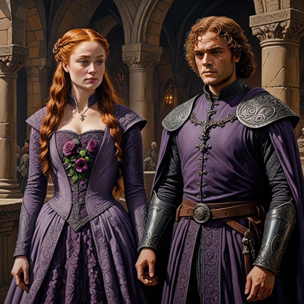 Sansa Stark and Loras  Tyrell