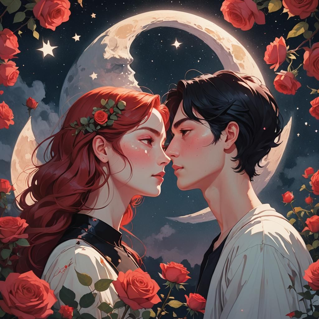 Contrasting Portraits with Radiant and Celestial Light