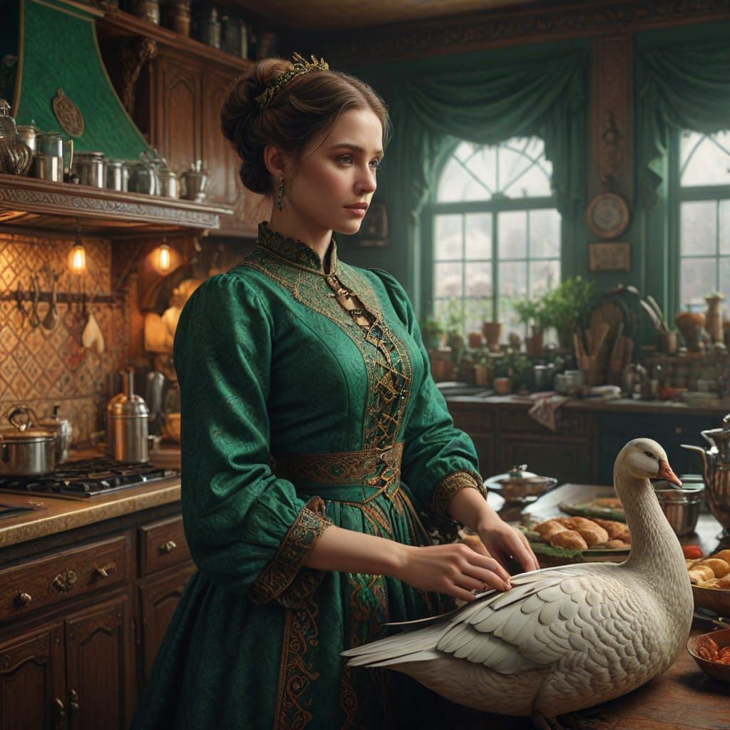 Victorian Fantasy Kitchen Scene