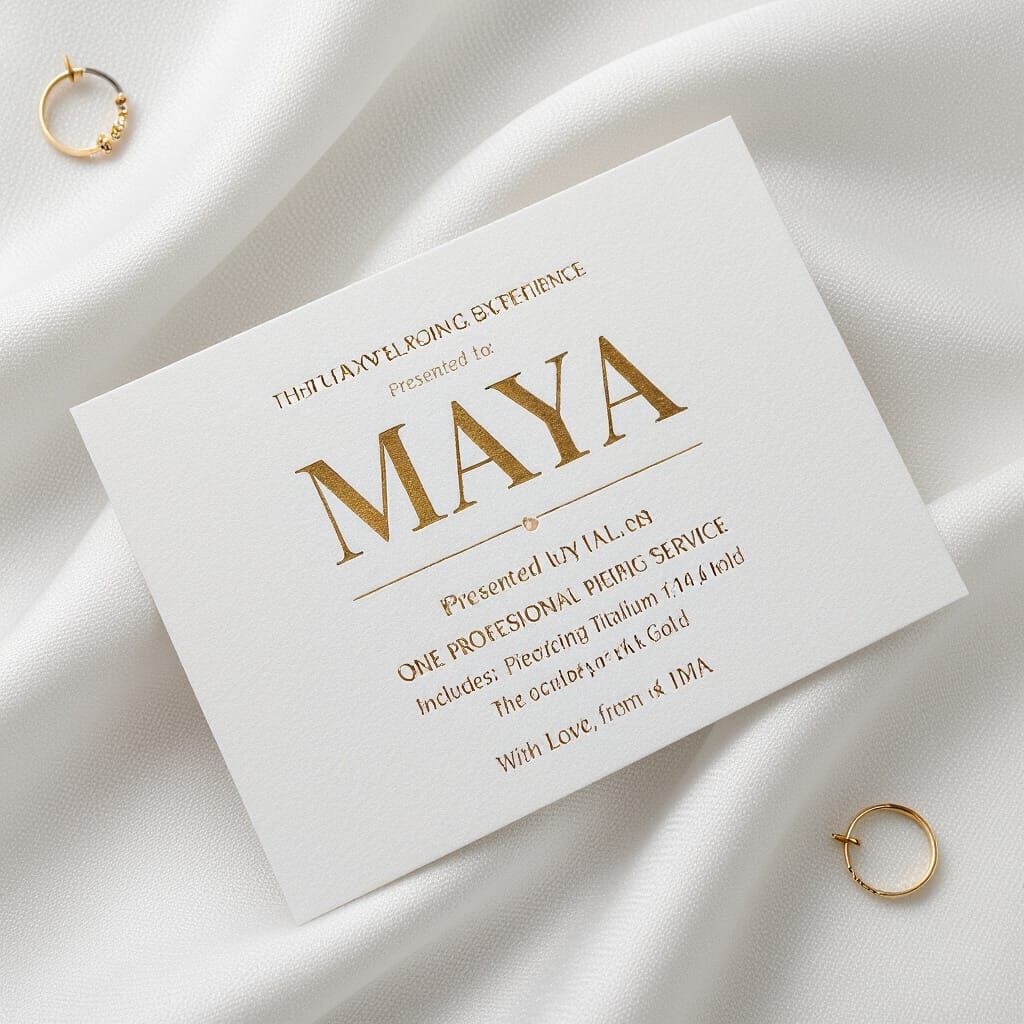 Elegant Gold Birthday Gift Voucher Design