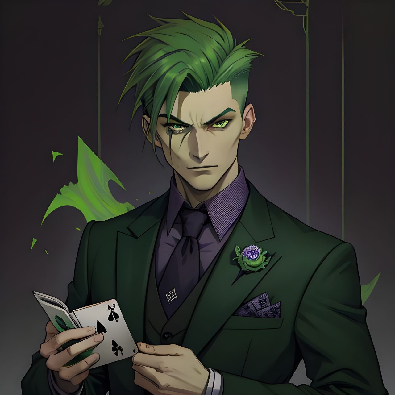 Serpentine Youth in Dark Purple Suit