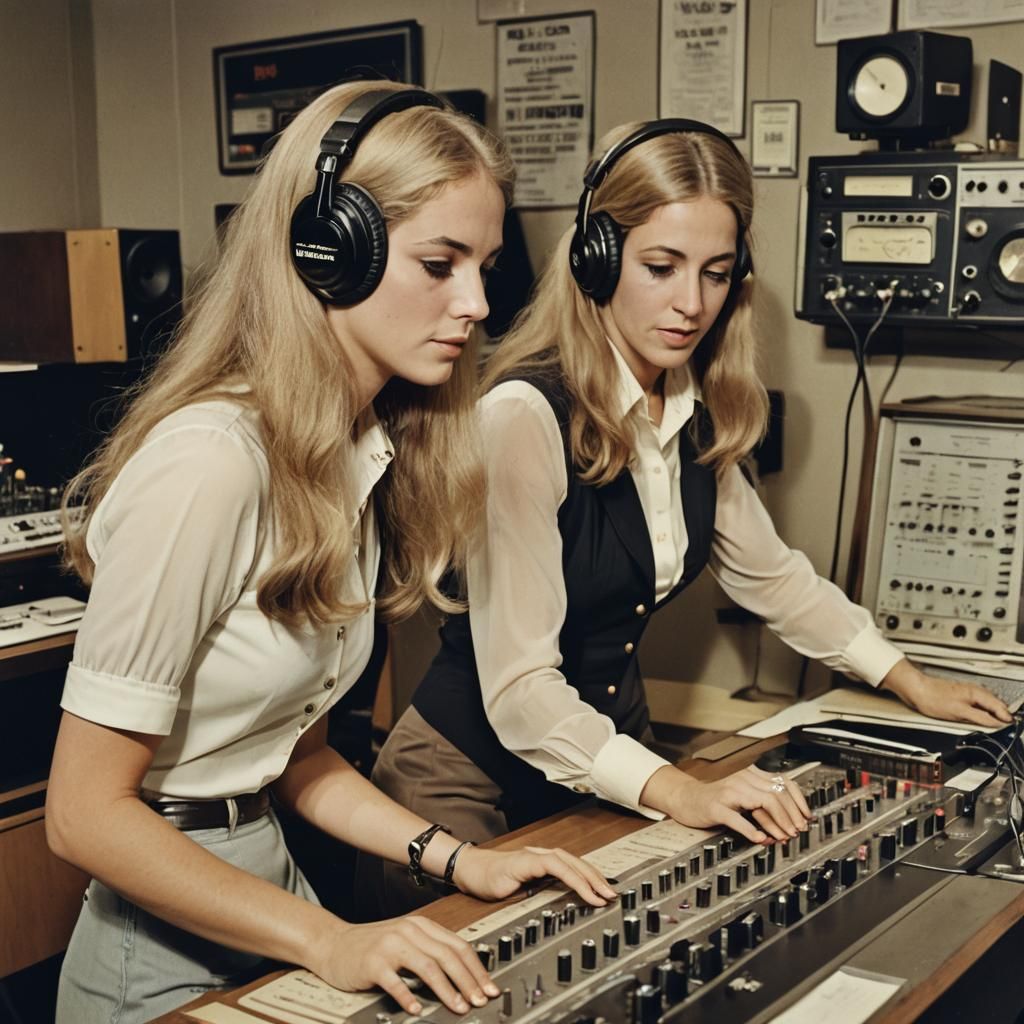 1971 Radio DJ with Rock Posters, Film Still