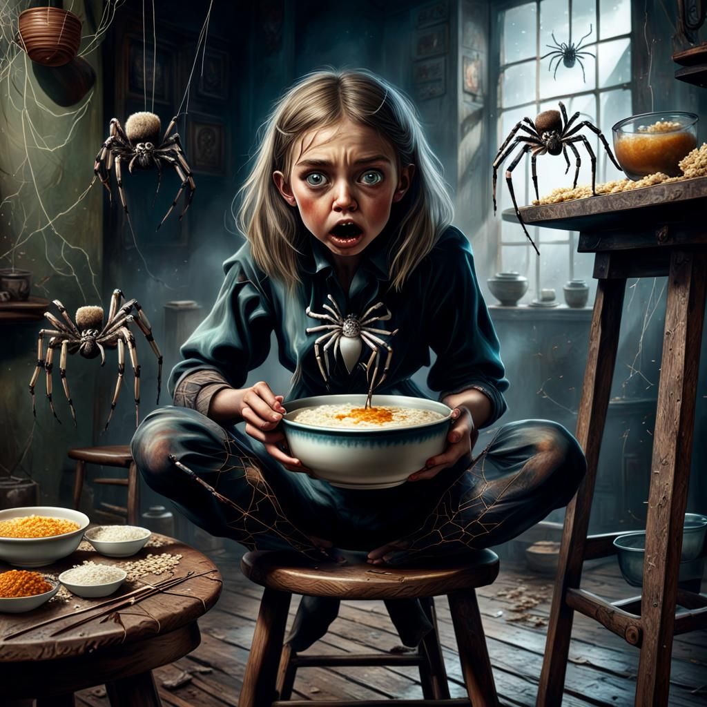 Little Miss Muffet and the Spider