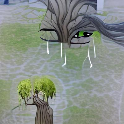 Weeping Willow Evokes Pain and Sadness