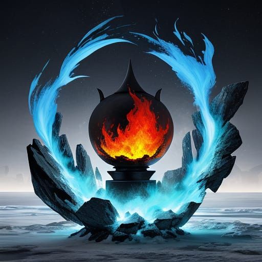 Fire and Ice: A Stunning Natural Contrast