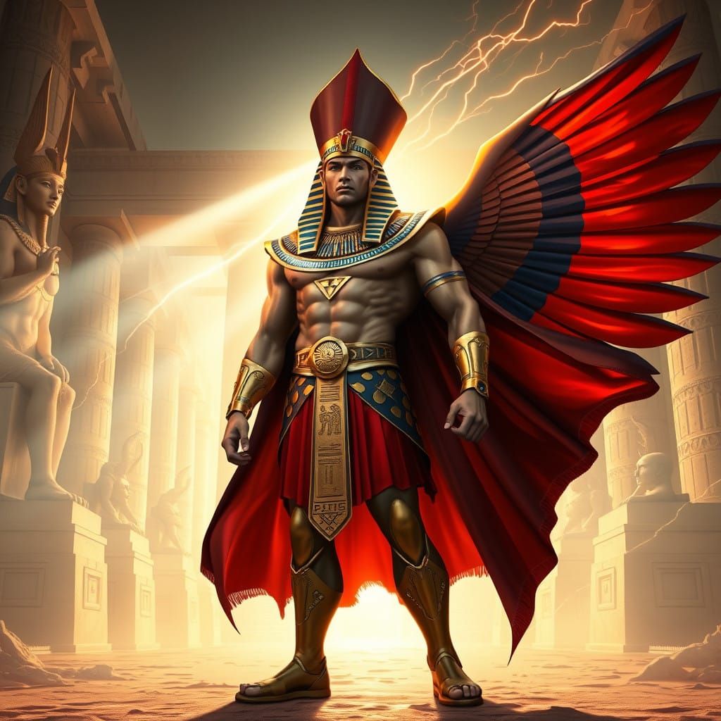 Ancient Egyptian Superman Unveiled in Regal Attire