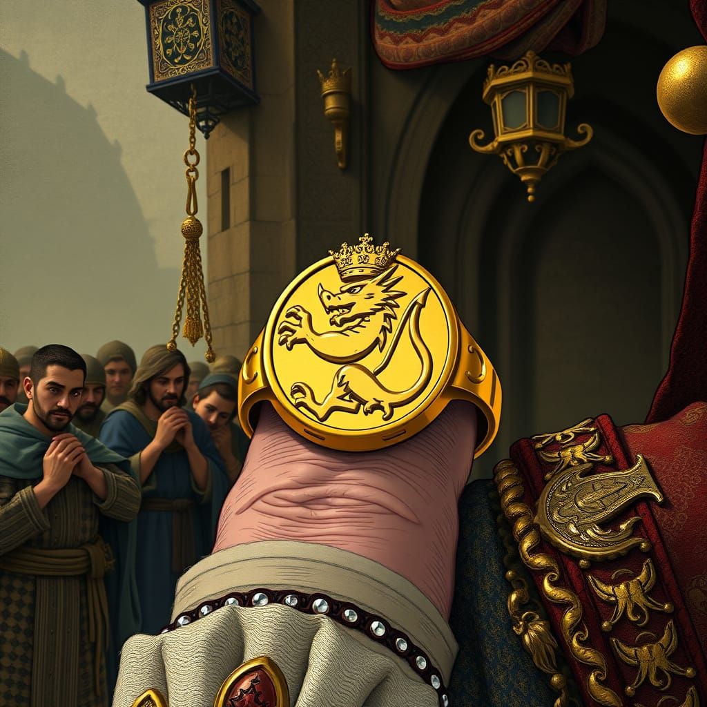 Imperial Dragon Signet Ring of a Noble