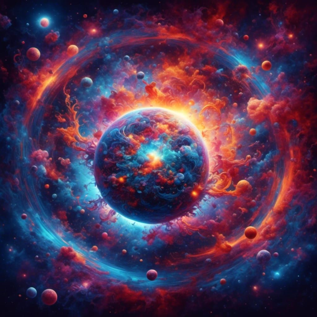 Awe-Inspiring Star Supernova in Cosmic Art