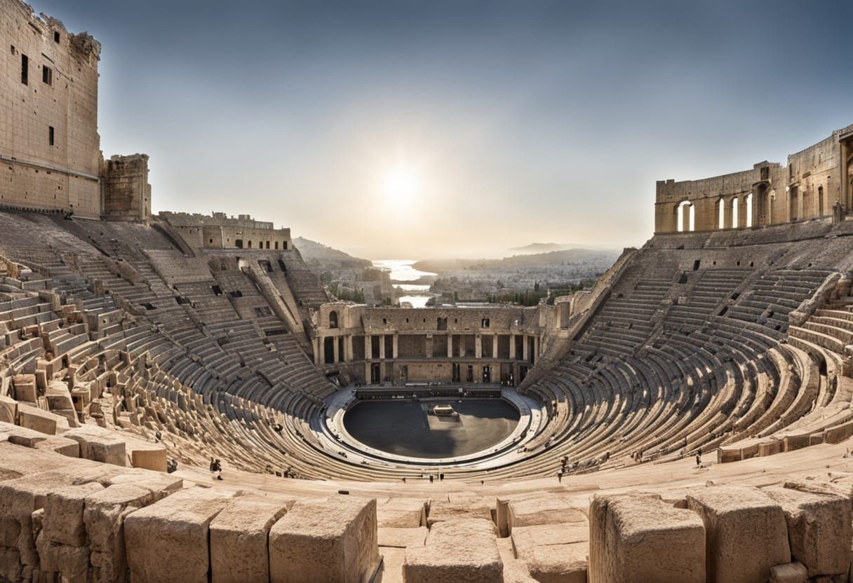 Gladiators Boxing in the Odeon of Herodes Atticus