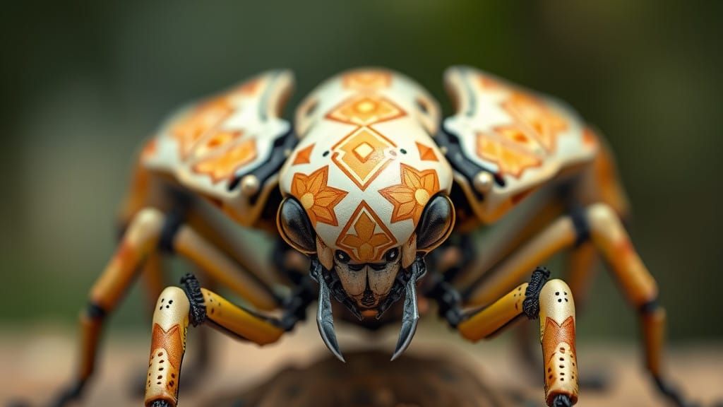 Alien Robotic Insect in Ultra Realistic Detail
