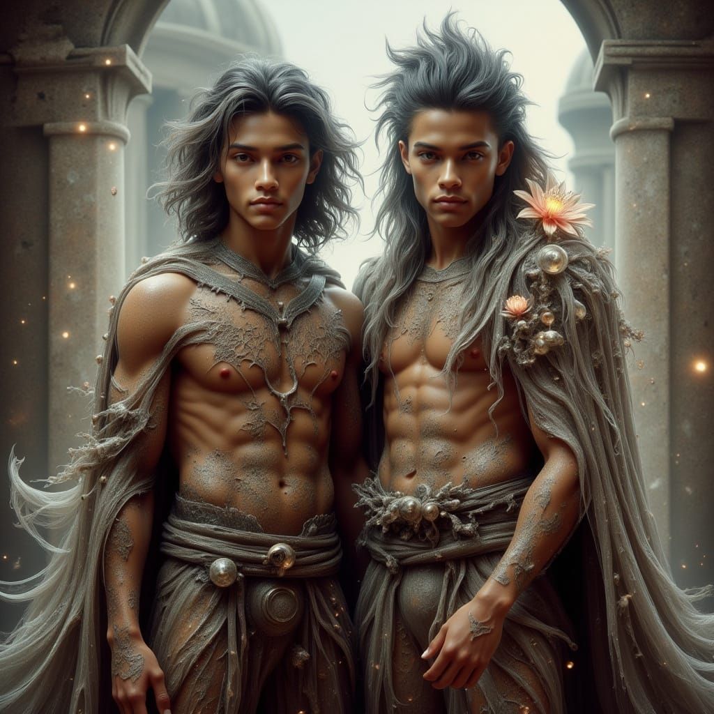 Achilles and Patroclus: Immortal Live Statue Art