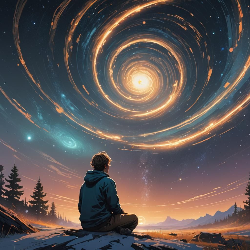 Galactic Heart: Ethereal Sci-Fi Concept Art