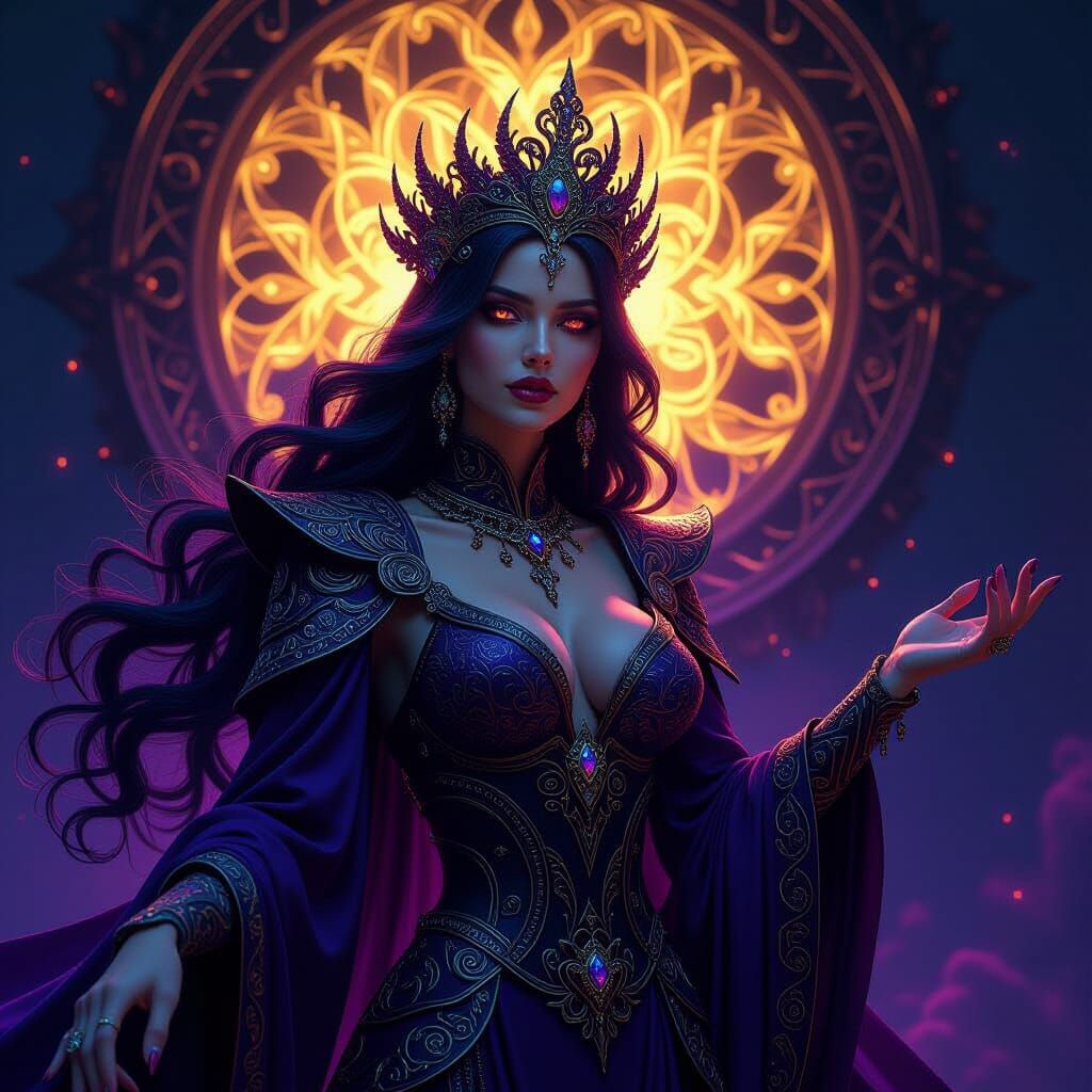 Serpent Queen in Dark Fantasy Style