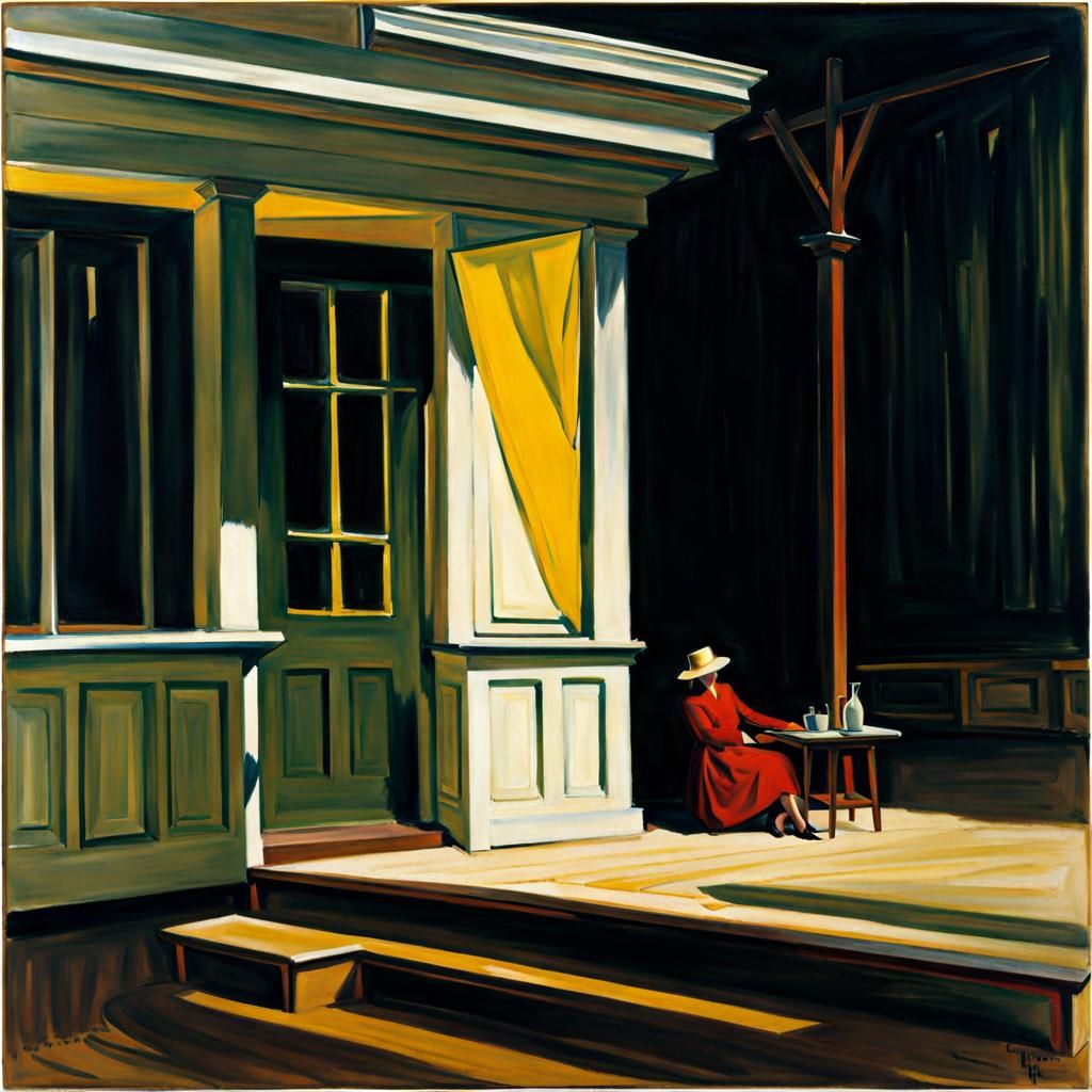 American Modernism: Hopper and O'Keefe Inspired Art