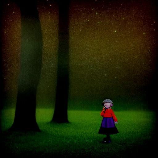 Striking Portrait of a Child in Striped Stockings