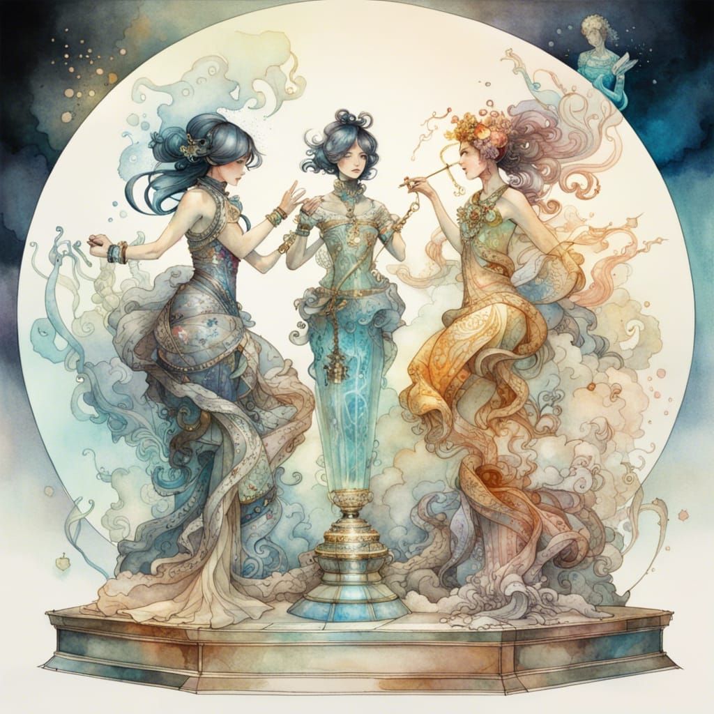 Rock Paper Scissors Tournament Trophy in Mixed Media