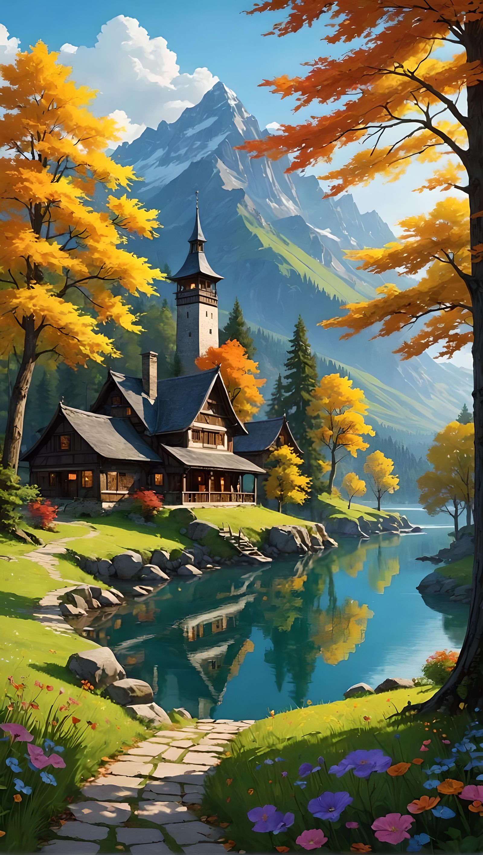 Sparkly Starry Sky in Anime Style