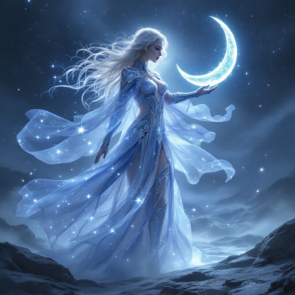 Silver Goddess of the Moonlit Realm