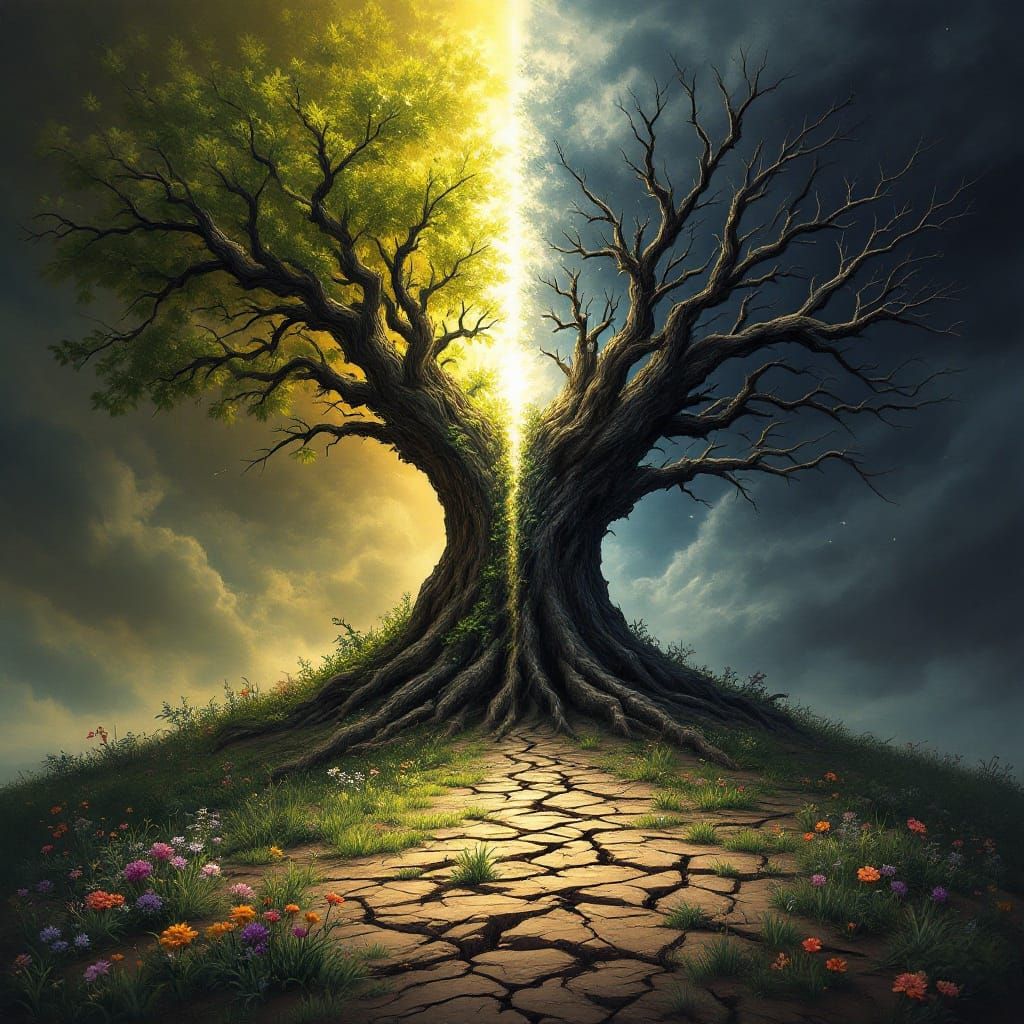 Majestic Tree: Life vs. Death in Fantasy Art