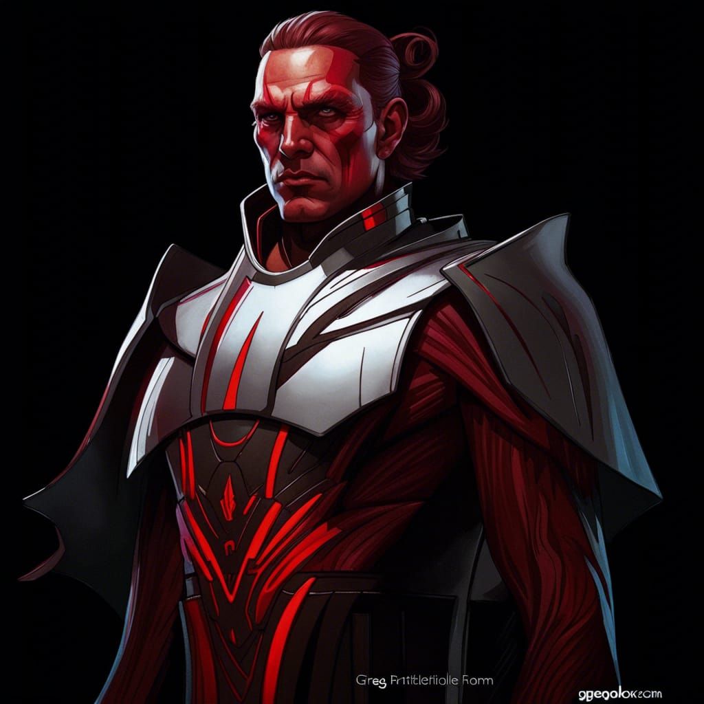 Sith Pureblood Portrait in Hyperdetailed Style