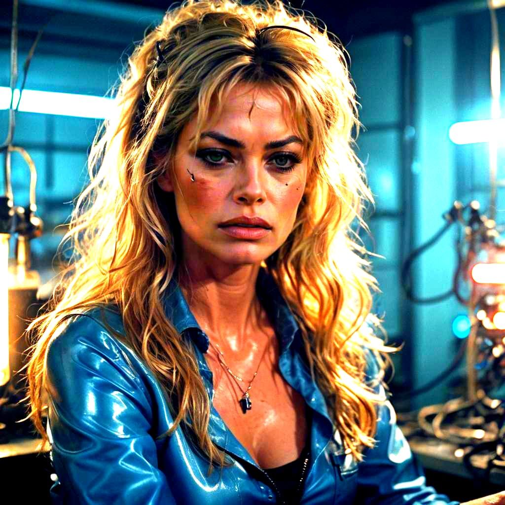 Barbed Wire Woman in Cinematic Style