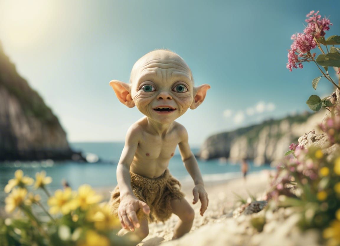 Baby Gollum's Mediterranean Seaside Summer Vacation