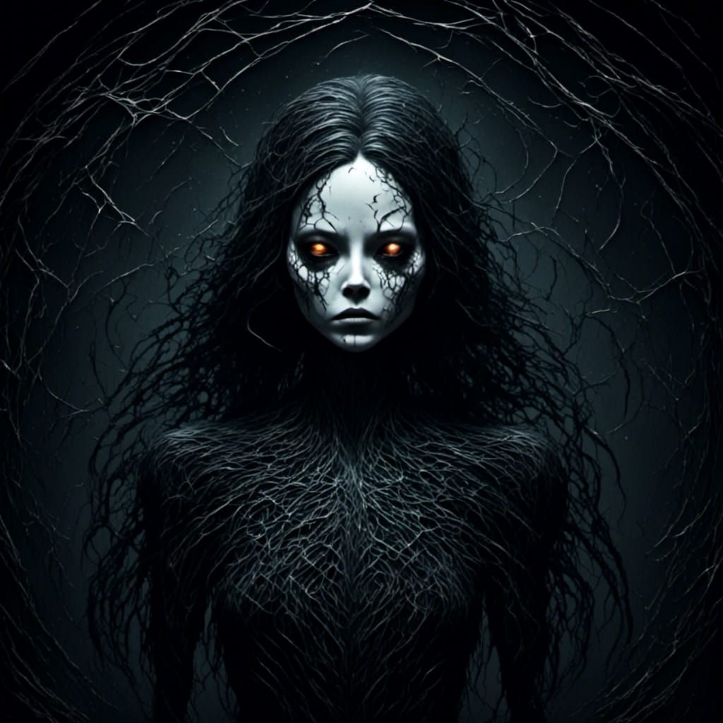 Sinister Massive Spider Web with Sticky Silk