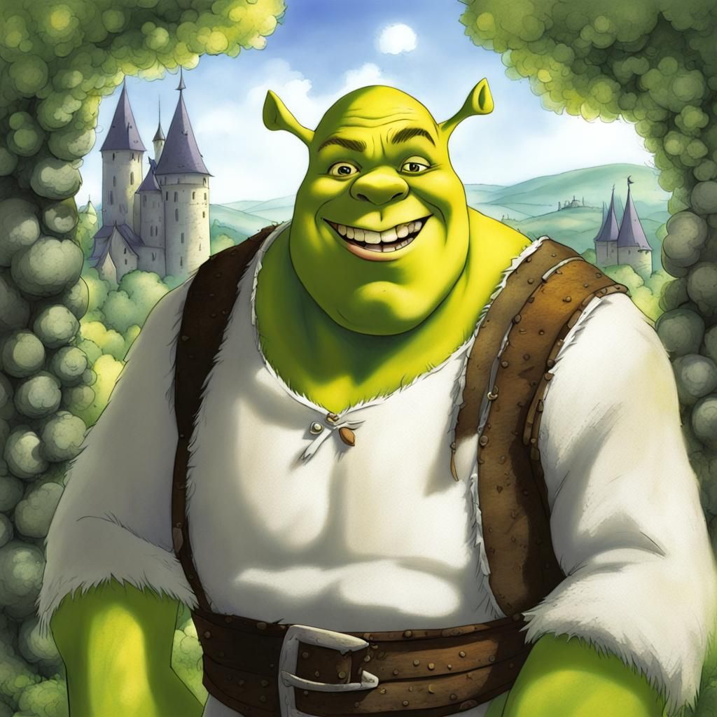 Anime Style Shrek: Manga Key Visual