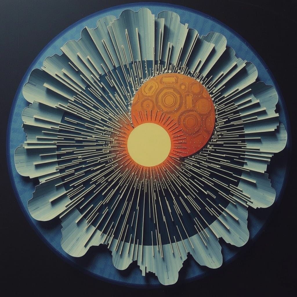 Vibrant Geometric Patterns in Abstract Math Art