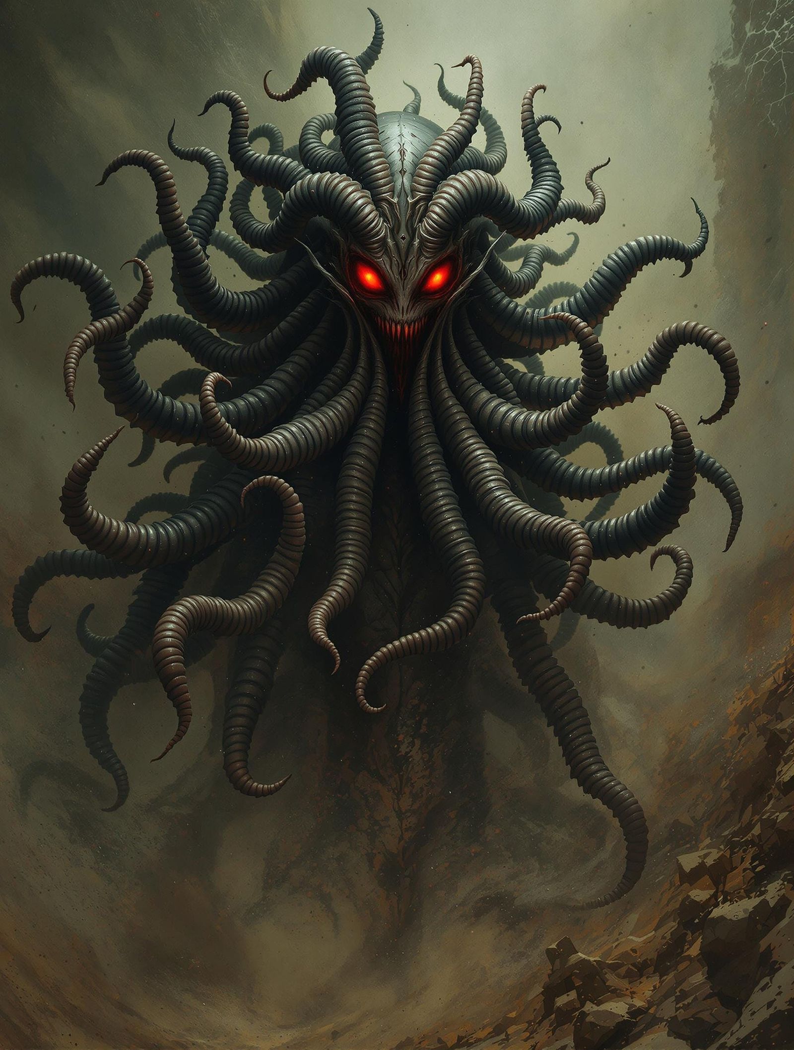 Alien Queen Portrait in Fantasy Art Style