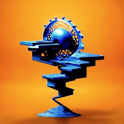 Galactic Mirror Shards in Surreal Expressionist Style