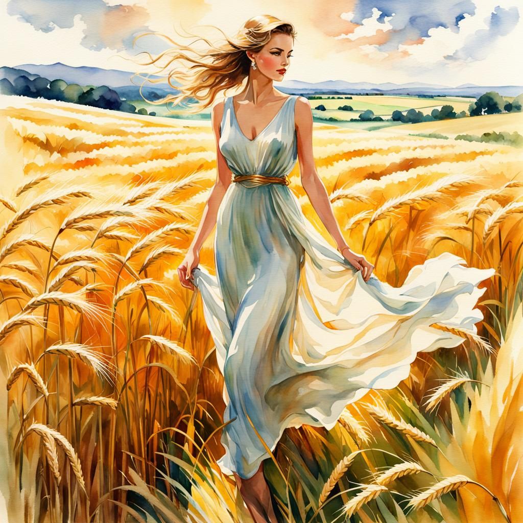 Field of Golden Wheat
