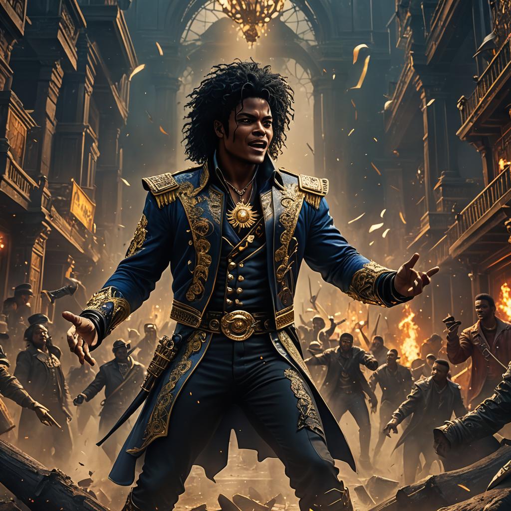 Michael Jackson's Debut: A Detailed Matte Painting